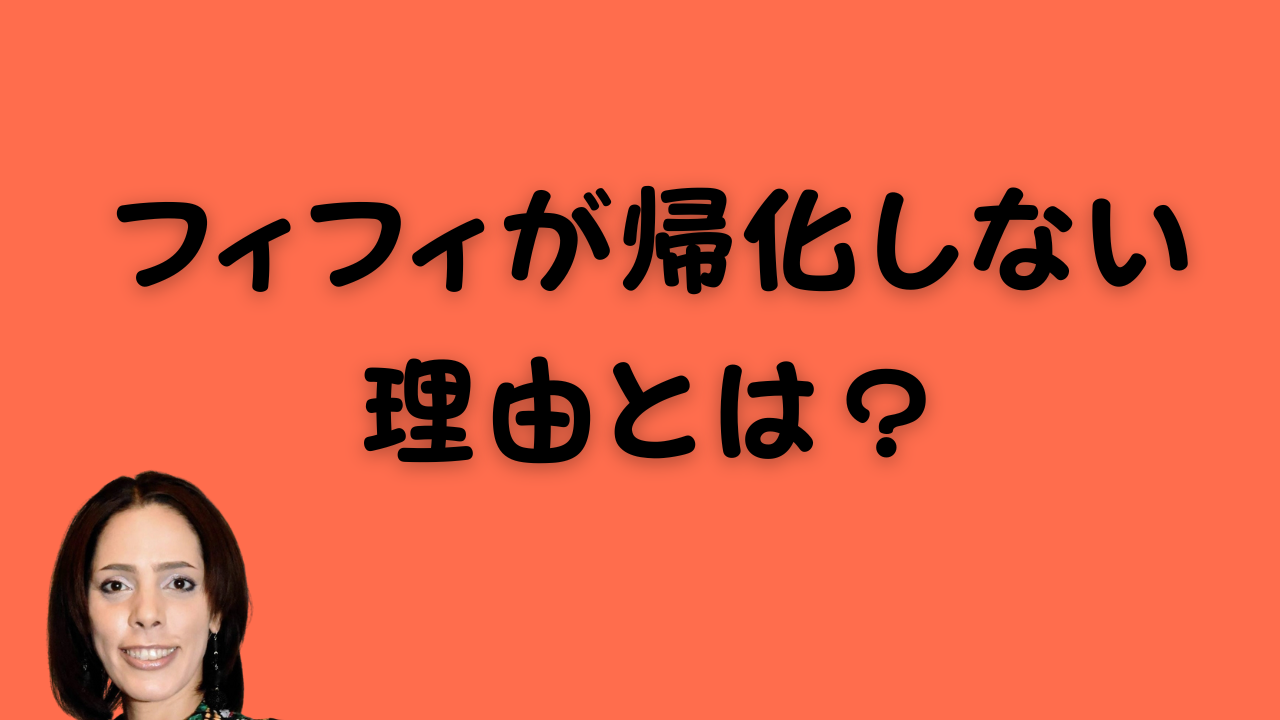 フィフィが帰化しない理由とは？のアイキャッチ画像