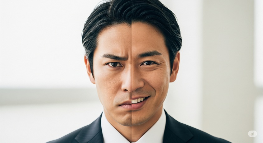 複数の本がある机で、ノートにペンで何かを書いている日本人女性。