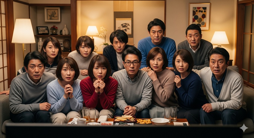  格付けチェックの結果を固唾をのんで見守る視聴者たち