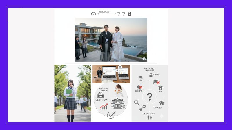  はじめしゃちょーさんの結婚と嫁が大学生であるという噂の概要を示すイメージ画像