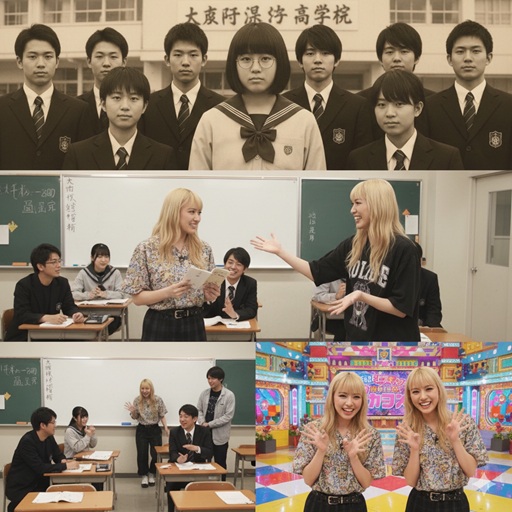 エルフ荒川さんの学生時代の卒業アルバム写真と現在の姿を比較した画像
