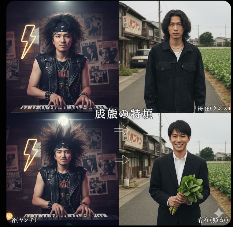 ロン毛のロックスタイルから短髪の爽やかなタレントスタイルへ変化する国分太一さんの変遷図