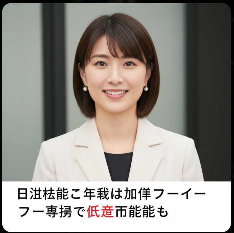 フリー転身で年収億超えの可能性を秘めた日比麻音子の将来性と知的な表情