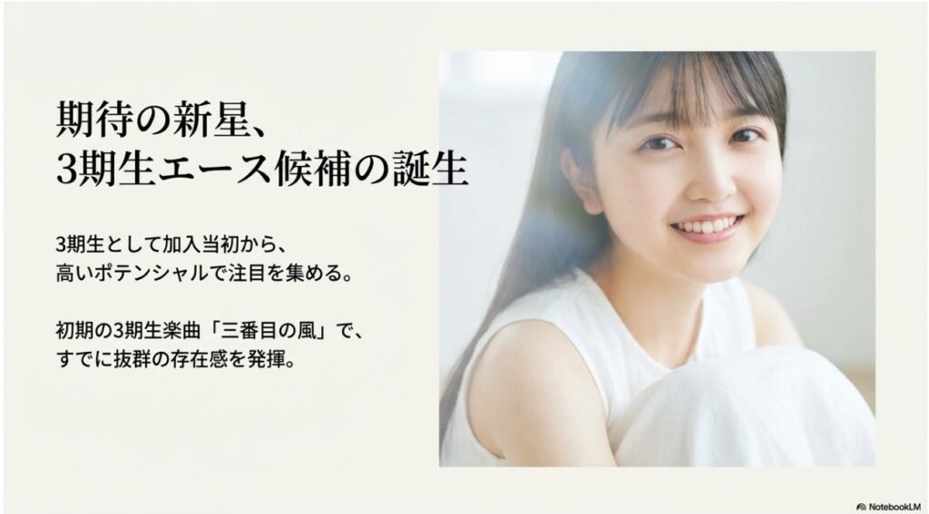 乃木坂46の3期生エース候補として期待を集めたデビュー当時の久保 史緒里