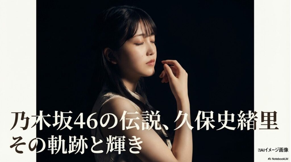 乃木坂46の伝説、久保 史緒里の軌跡と輝きを象徴するメインビジュアル
