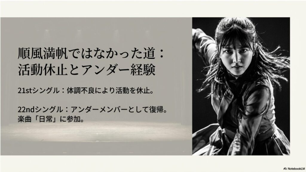 アンダー経験を経てパフォーマンスに凄みと深みを得た久保 史緒里の鋭い眼差し
