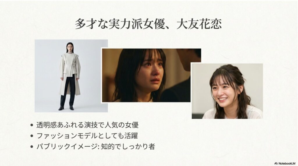 透明感あふれる演技で人気の女優・ファッションモデルの大友花恋