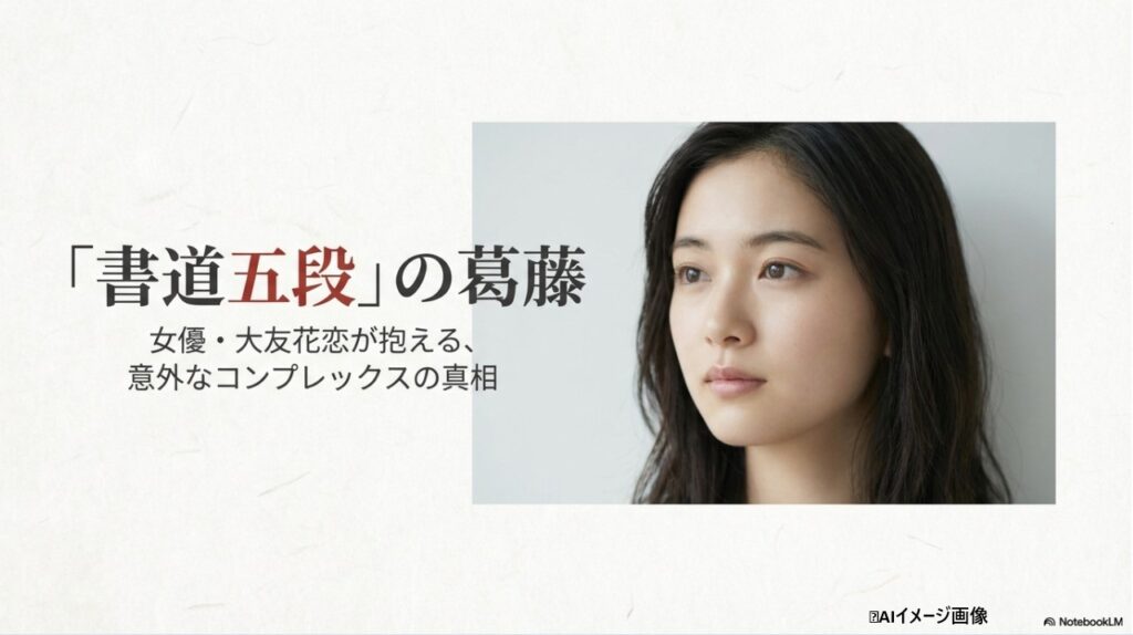 書道五段の腕前を持ちながら葛藤を抱える大友花恋