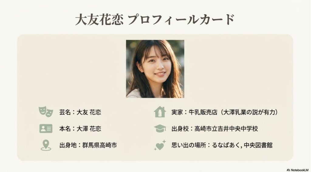 大友花恋さんの本名・実家・出身校をまとめたプロフィールカード