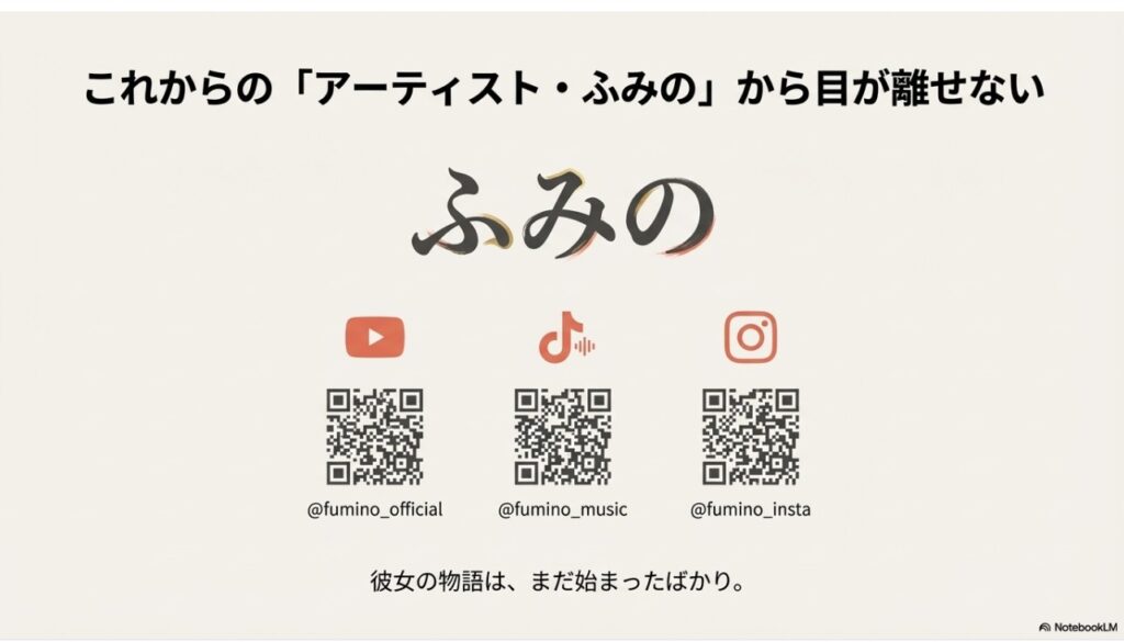 これからのアーティスト・ふみののYouTube・TikTok・Instagramアカウント情報