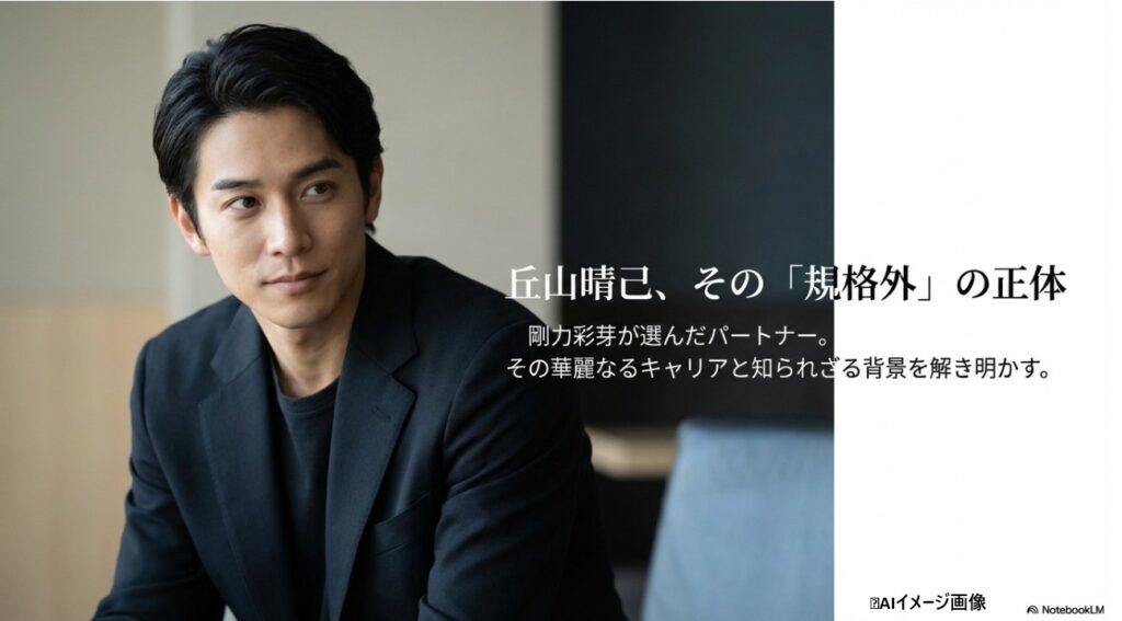 丘山晴己のプロフィール写真と規格外のキャリアに迫るキャッチコピー