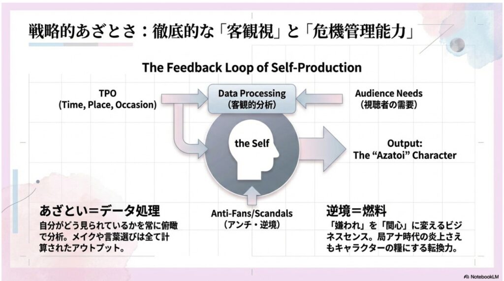 森香澄の戦略的あざとさ：客観視とデータ分析によるセルフプロデュースの仕組みと危機管理能力