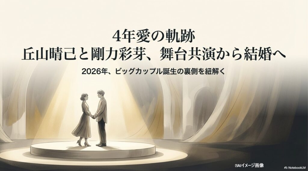 丘山晴己と剛力彩芽の結婚への軌跡と舞台共演からの4年愛