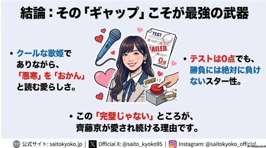 齊藤京子の魅力は「ギャップ」：クールな歌姫とおバカキャラが共存する愛される理由