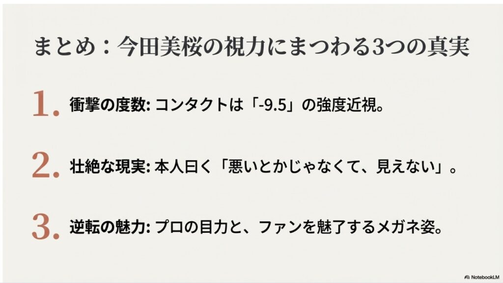 今田美桜の視力に関する3つの真実まとめ