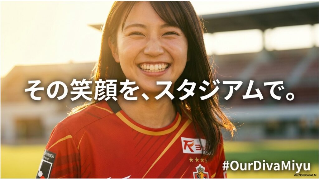 その笑顔を、スタジアムで。#OurDivaMiyu