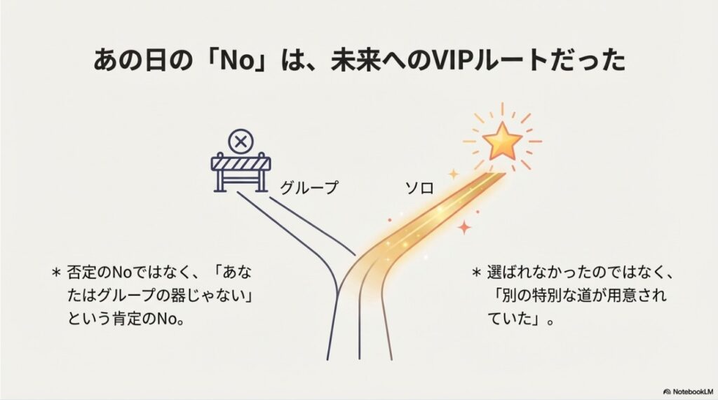 あの日のNoは否定ではなく未来へのVIPルートだったという分岐点の図解
