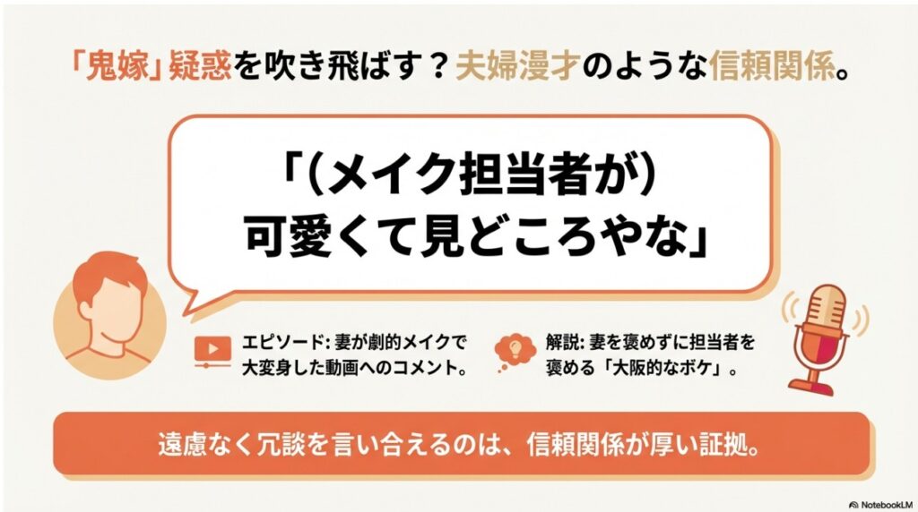 大石あきこのメイク動画に対する夫の「（担当者が）可愛くて見どころ」というツッコミエピソード