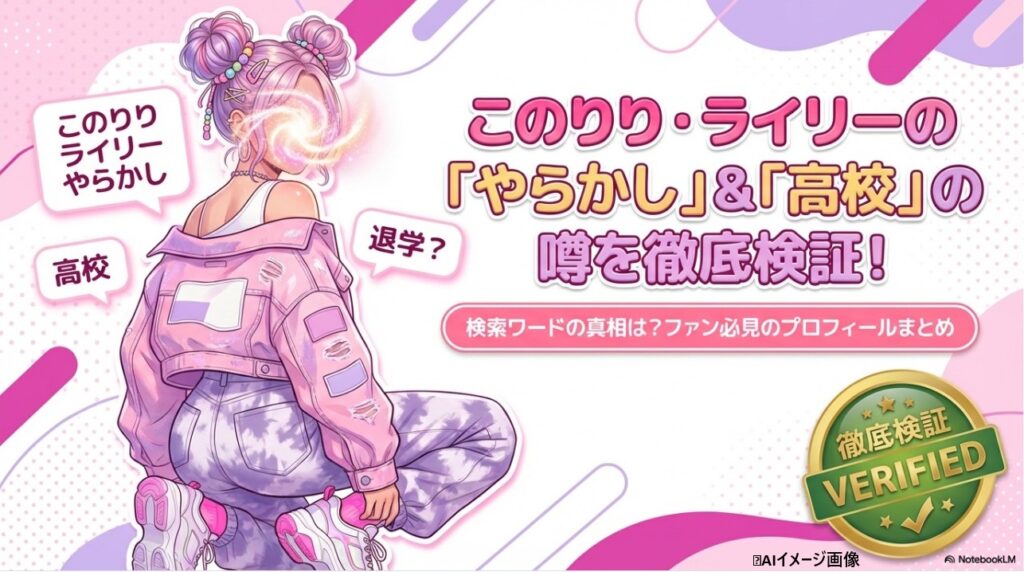 このりり・ライリーの「やらかし」や「高校」に関する噂を徹底検証する記事のアイキャッチ画像