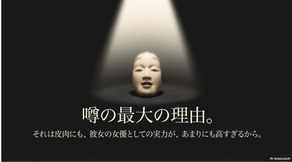 喫煙疑惑の最大の理由は女優としての実力が高すぎること