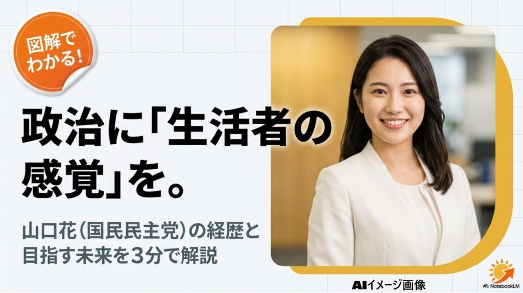 山口花（国民民主党）の経歴と目指す未来を3分で解説する図解