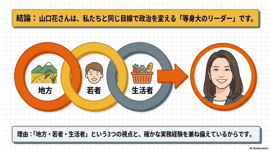 地方・若者・生活者の3つの視点を兼ね備えたリーダー・山口花さん