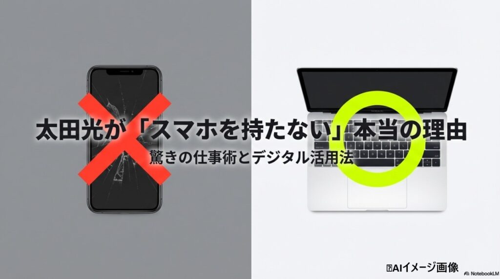 太田光がスマホを持たない本当の理由と仕事術