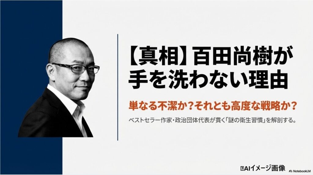 百田尚樹が手を洗わない真相を解剖するタイトル画像