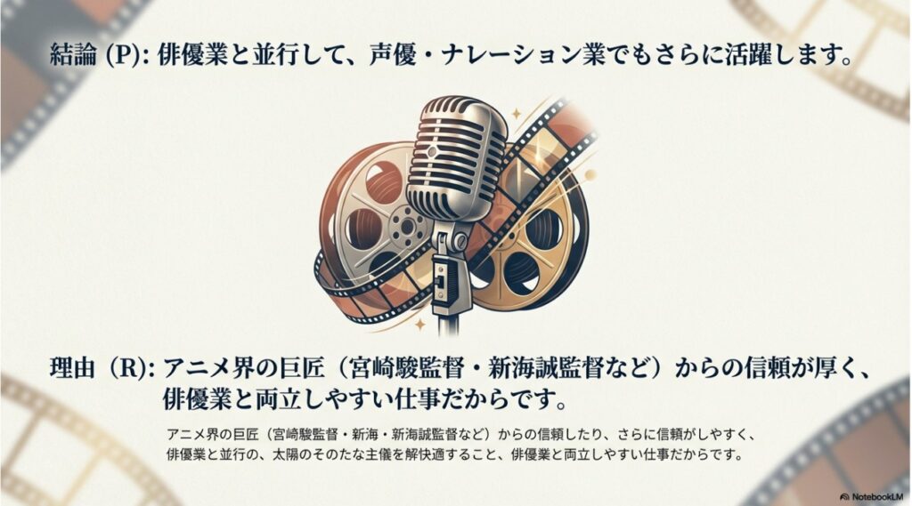 神木隆之介さんが俳優業と並行して声優やナレーション業でもさらに活躍する未来予測図