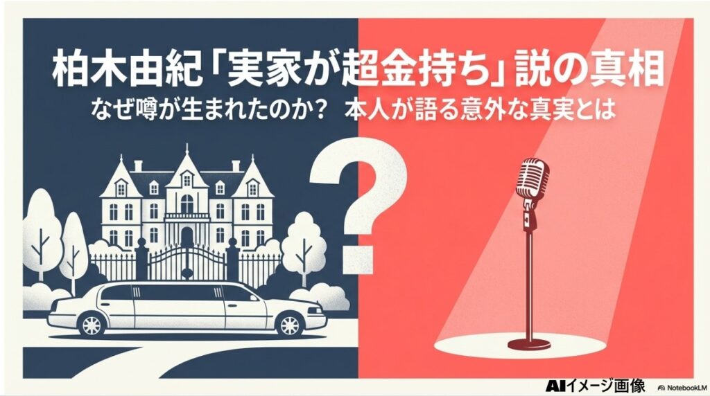 柏木由紀の実家が超金持ちという噂の真相と意外な真実を解説するアイキャッチ画像