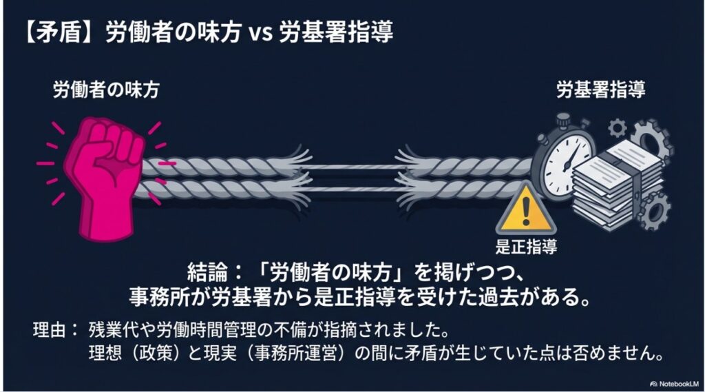 労働者の味方というスローガンと労基署是正指導の矛盾解説