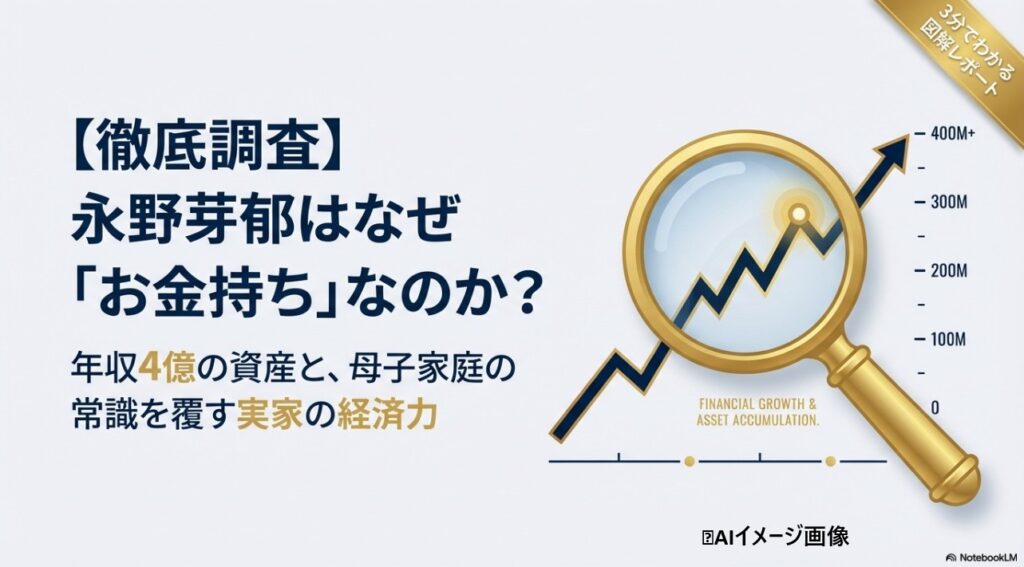 永野芽郁さんの経済力と資産の全貌をまとめた図解