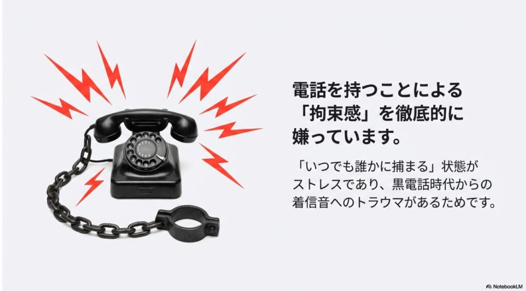 黒電話時代からの着信音トラウマと拘束感を嫌う太田光