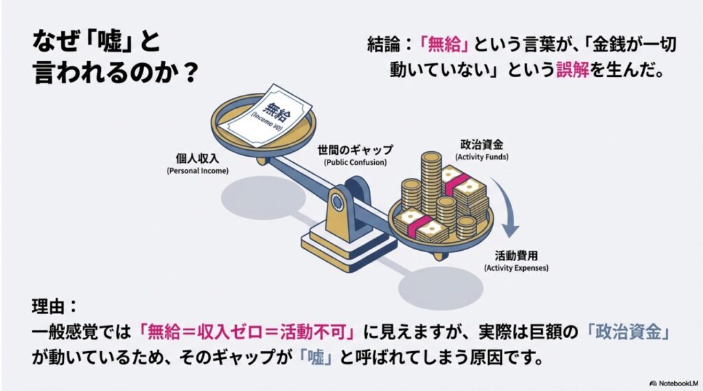 大石 晃子さんの無給発言が招いた世間の誤解と実際の資金の流れ