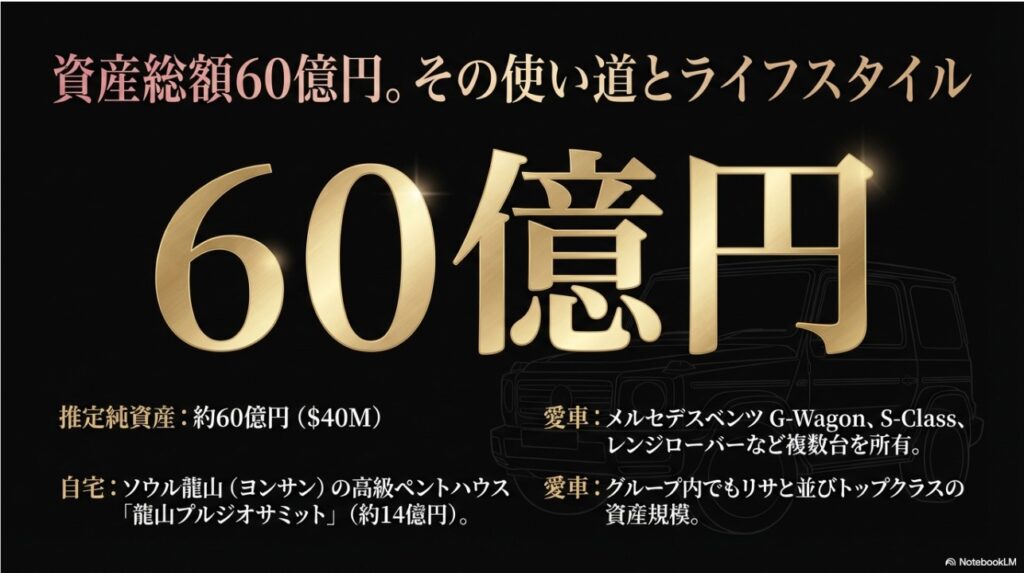 BLACKPINKロゼの資産総額60億円の内訳と所有する龍山のペントハウスや高級車