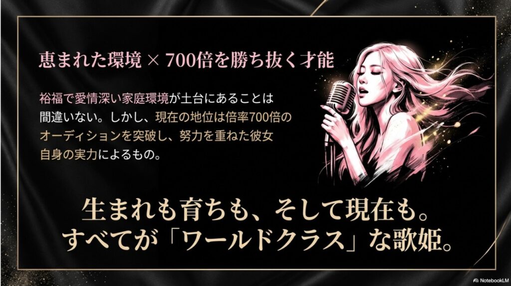 BLACKPINKロゼの恵まれた家庭環境と700倍のオーディションを勝ち抜いた才能