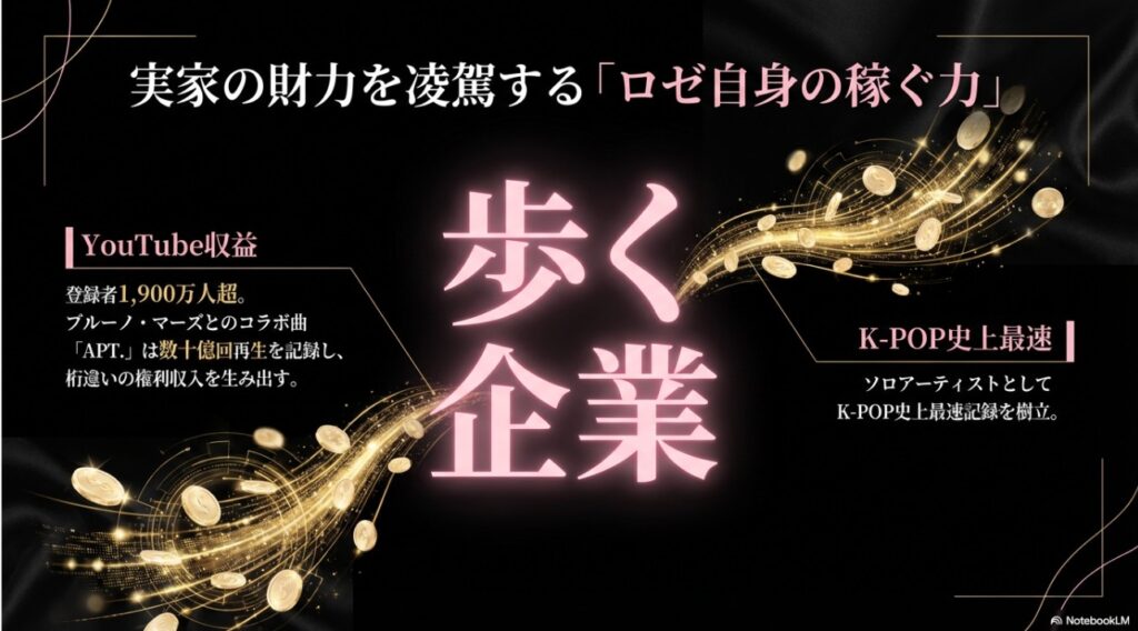 BLACKPINKロゼは歩く企業と呼ばれるほどの経済効果と数十億回再生のYouTube収益を生み出す