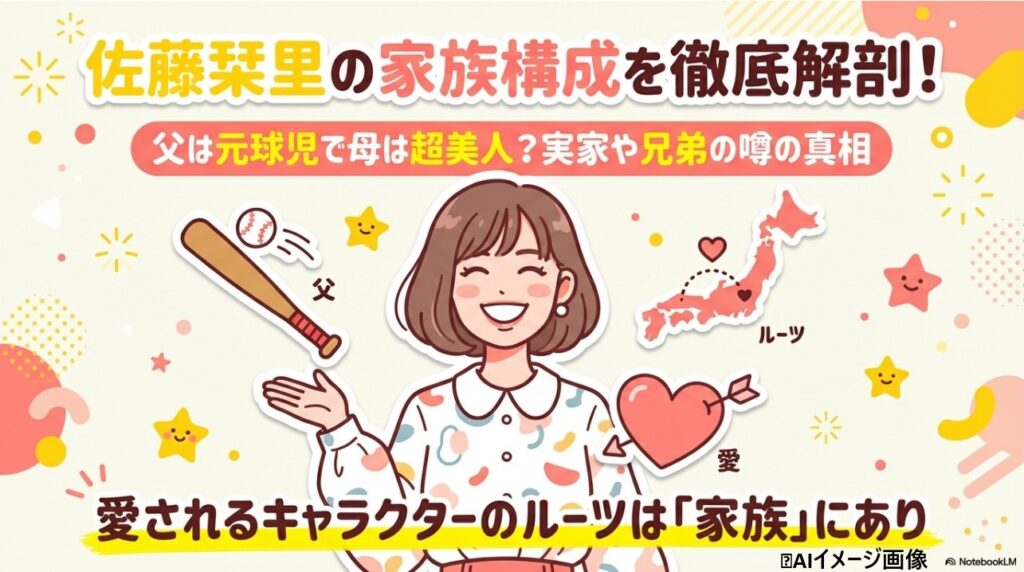 佐藤栞里の家族構成徹底解剖！父は元球児で母は超美人、実家や兄弟の噂の真相