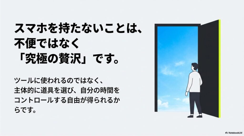 スマホを持たないことは不便ではなく究極の贅沢である