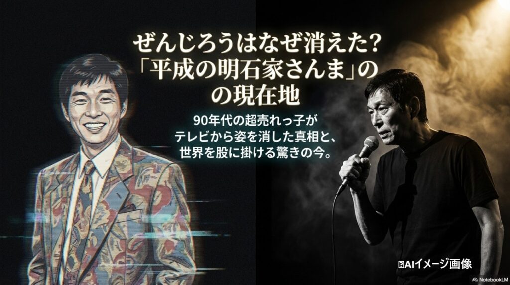 ぜんじろうはなぜ消えた？平成の明石家さんまの現在地