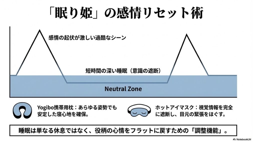 見上愛の睡眠による感情リセット術と愛用グッズの解説図