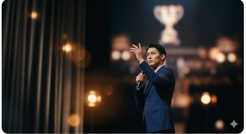 R-1グランプリ優勝を目指してストイックに集中する岡田真輝志さんの姿