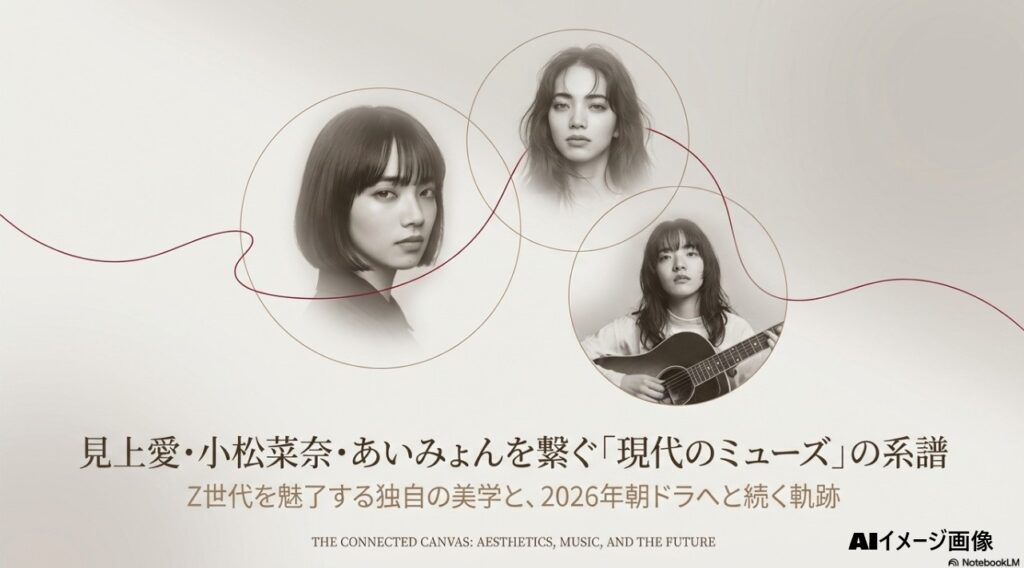 見上愛、小松菜奈、あいみょんを繋ぐ現代のミューズの系譜。Z世代を魅了する独自の美学と朝ドラへ続く軌跡。