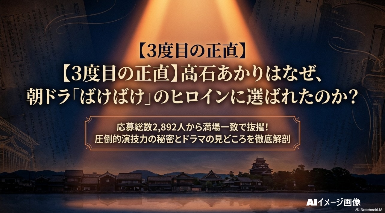 朝ドラ「ばけばけ」のヒロインに選ばれた髙石あかりさんの紹介画像