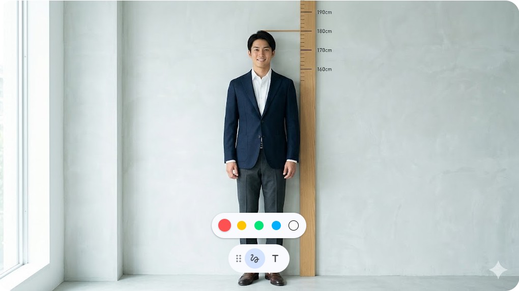 身長180cmの目盛りの前に立つスタイル抜群な佐野勇斗のイメージ画像