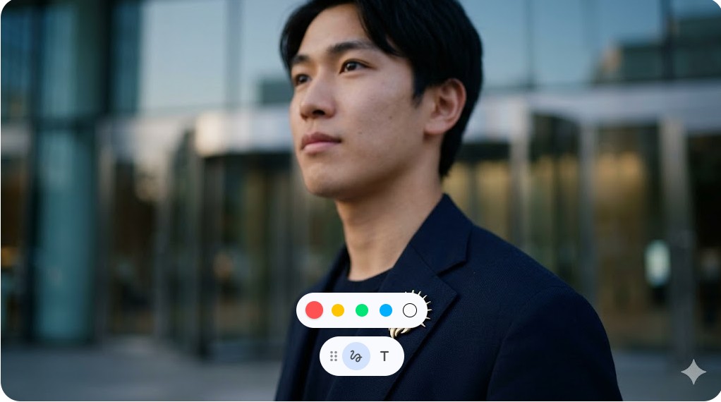 紺のジャケットを羽織り、未来を見据える俳優・白河礼音さん