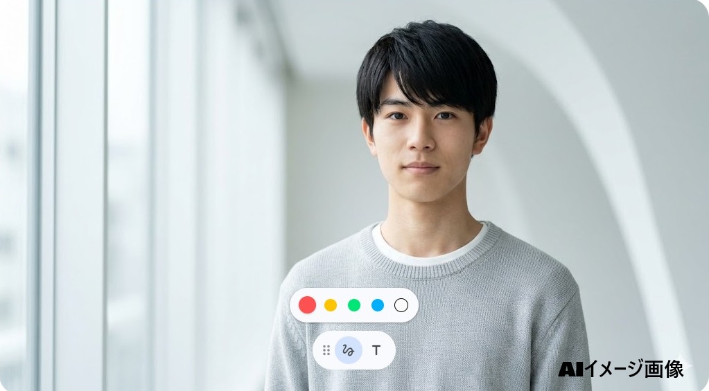 グレーのニットを着て穏やかに微笑む白河礼音さんのポートレート